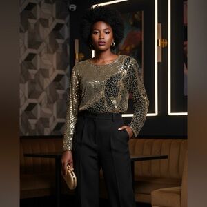 Joseph Le Bon 100% Silk Vintage Top